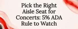 Decorative concert seating title card
