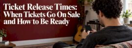 Concertgoer setting a ticket sale reminder